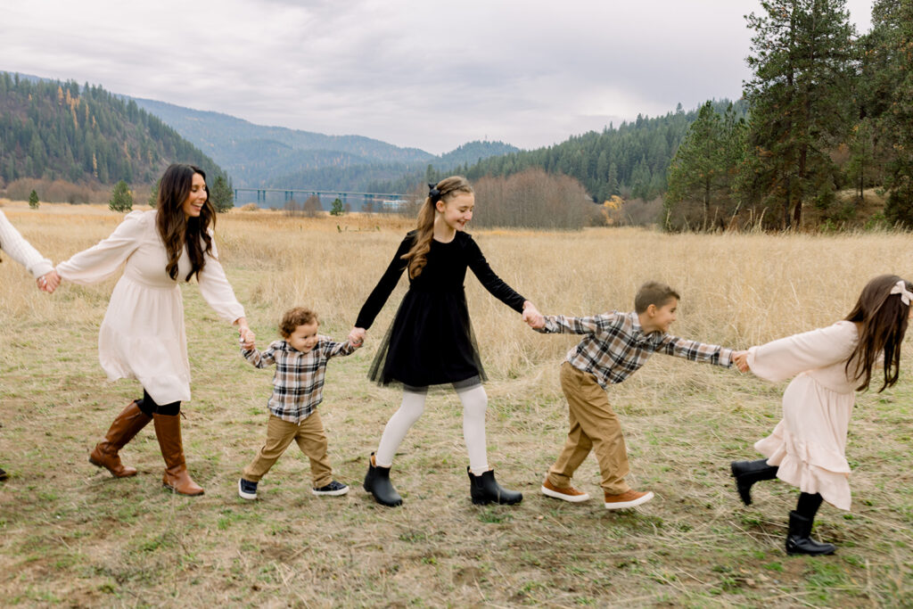 Neutral shoes and simple accessories styled for a family photo session